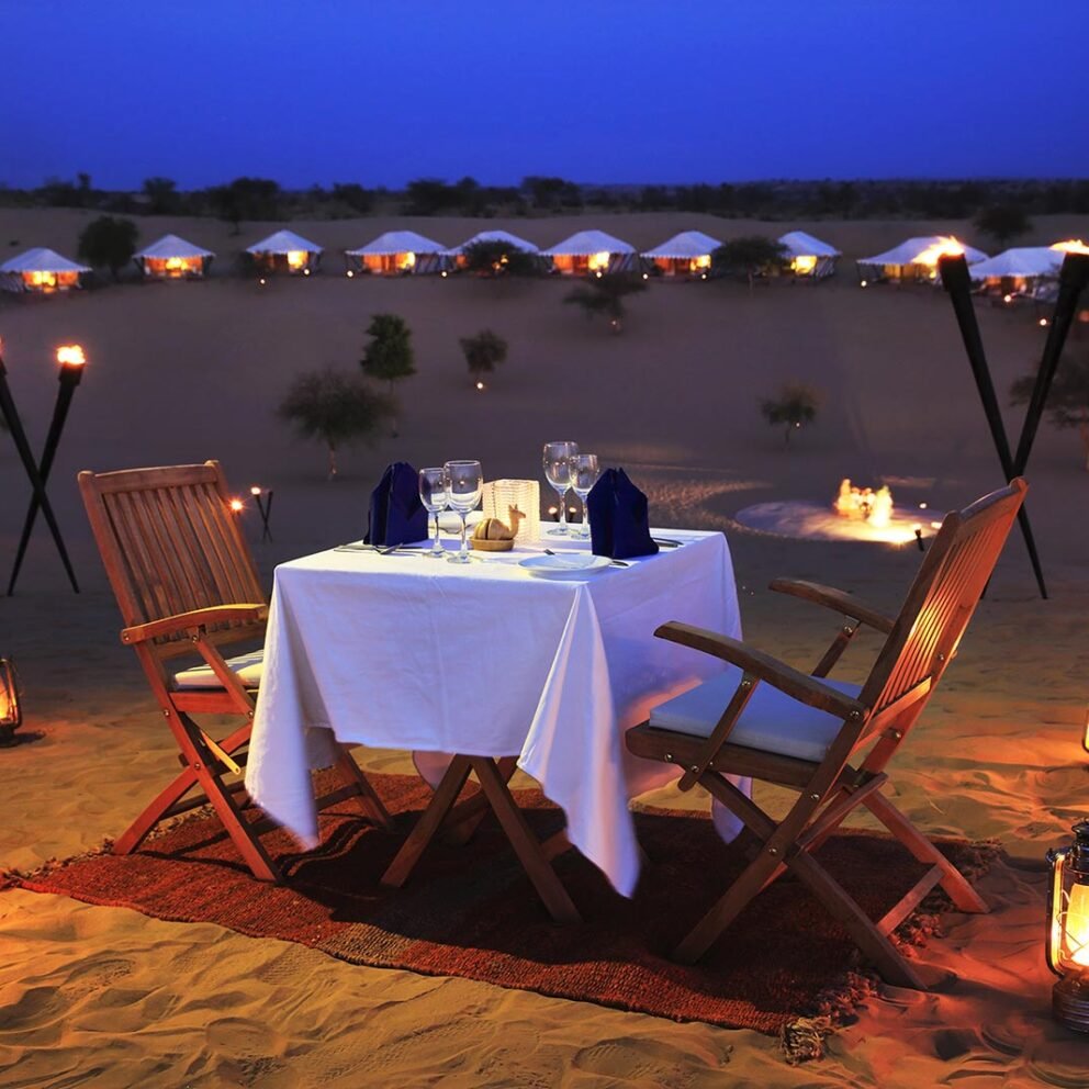 dinner on dunes jaisalmer